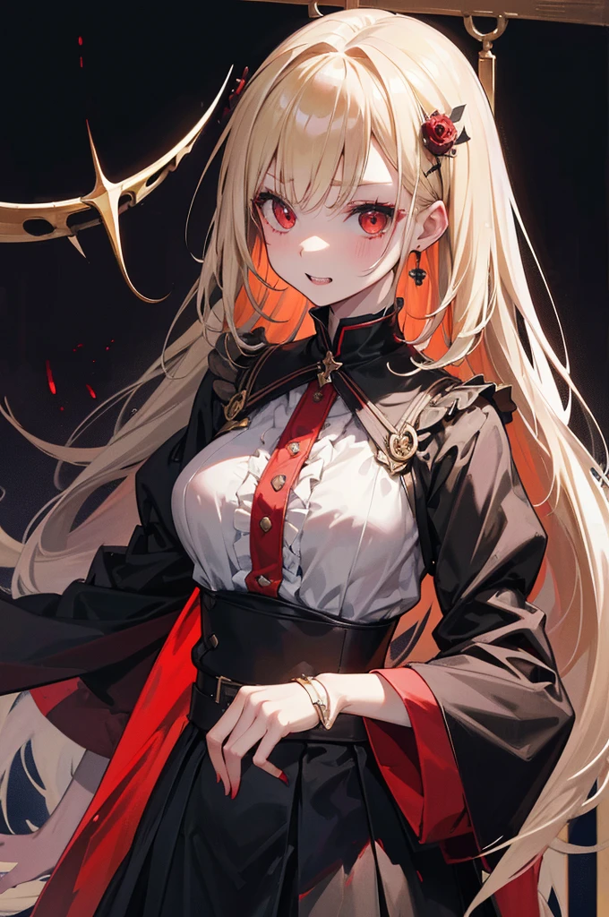 masterpiece, Highest quality, High resolution,(Highest quality,4K,High resolution,masterpiece:1.2),Very detailed,Realistic:1.37,masterpiece, Highest quality, Exquisitely crafted, woman, beautiful, elegant, smile, Blood, iridescent Long Hair, bangs, skirt, shirt, Long sleeve, Frills, shoes, (Red and Black:1.4), flower, spooky, Horror, head蓋Bones, Long Hair, Black Hair, Candles, Blood, hair flower, Dead, hair ornaments, Bone, 人形Horror (theme),spooky altar background,Dark fantasy,Red color scheme,Ominous atmosphere,eyeを引く,Storytelling,Anime Style,Concept Art,beautiful細部までこだわった顔と (((赤いeye ))),A terrifying ritual ,Satanic Ritual,Humanoid,クレイジーなsmile,Scythe Face,Girl Monster, beautiful, Delicate facial features, 鋭いeye, Sharp Fangs, 青White skin, blonde,robot,Cursed Painting, Dark Background, Cinema Lighting, Dramatic Shadows, Gothic style, Gloomy atmosphere, Dark fantasy, One Girl, , Please open your mouth wide, Open your mouth and baring your teeth,Sharp teeth like a beast, Wide lips, very wide mouth, Vermilion cheeks, ,(Bloodしぶき:1.4),Scary smile, smile,Fallen angel design, ねじれたsmile、Bloodまみれの、headからの出Blood,、Bloodしぶき、,(Bloodしぶき:1.4),Crossbones, head蓋Bone,Horror 一人の男の子, Cream colored hair, Blonde, Pearly hair, nice boy, Pure white angel wings, Loose-fitting clothing, Larger clothes, dark red eye, eyeの下のたるみ, dark circles under eye, やみcute, Fluffy hair, Voluminous Hair, skinny, slim, very skinny, Androgynous, cute, spooky, short hair, Horror, Faded colors, White skin, spooky, Unnaturally thin, I&#39;I am hungry, eye, eye in background, sharp eye, Long eyelashes, Under the eyelashes, Loose shorts, レースshirt, Frillsshirt, Tie the ribbon&#39;head, Detailed clothing, A loose cardigan, Open cardigan, 滴るBlood, that&#39;terrible, nightmare, Haunted, stitch, patchwork, string, Injury, hell, Injury on arms, self-harm, cut, Black Fingers, factory, Abandoned, A dismembered ghost,Many heads,Many heads,Lots of faces,Multiple faces,Multiple Girls,Frolicking Girl,複数のwoman,tea ,クレイジーなsmile,look up,Face shot,Scythe Face,Girl Monster, slave,beautiful, Detailed portrait, Delicate facial features, 鋭いeye, Sharp Fangs, 青White skin, Thick chain, Dark Background, Cinema Lighting, Dramatic Shadows, Gothic style, Gloomy atmosphere, Dark fantasy, One Girl, , Please open your mouth wide, Open your mouth and baring your teeth,Sharp teeth like a beast, Wide lips, very wide mouth, Vermilion cheeks, ,(Bloodしぶき:1.6),Scary face, Laughter　Witch design, ねじれたsmile、Bloodまみれの、headからの出Blood,,、Bloodしぶき、,(Bloodしぶき:1.6),Crossbones, head蓋Bone,　, Horrorスタイル, ((Fantasy Witch Costume)), ((Flowing white hair)), ,(Bloodしぶき:1.6),womanの曲線, Large Breasts, Thick thighs, Sexy flat stomach, Perfect hands, Perfect anime face, ((dark lolita dress)), Are standing, ((邪悪なsmile)), ,(Bloodしぶき:1.6),Victorian cities, gaslight, Steam circulates, Moonlight Illumination, night lighting, A sky filled with stars and galaxies,disaster々new devil horns,,(Bloodしぶき:1.6),アニメゾンビWitch design, ねじれたsmile、Bloodまみれの、headからの出Blood,,、Bloodしぶき、,(Bloodしぶき:1.6),Crossbones, head蓋Bone,,Photo Background,Wide Shot,Scythe Face,Girl Monster, slave,beautiful, Detailed portrait, Delicate facial features, 鋭いeye, Sharp Fangs, 青White skin, Thick chain, Dark Background, Cinema Lighting, Dramatic Shadows, Gothic style, Gloomy atmosphere, Dark fantasy, One Girl, , Please open your mouth wide, Open your mouth and baring your teeth,Sharp teeth like a beast, Wide lips, very wide mouth, Vermilion cheeks, ,(Bloodしぶき:1.6),Scary face, Laughter　Witch design, ねじれたsmile、Bloodまみれの、headか