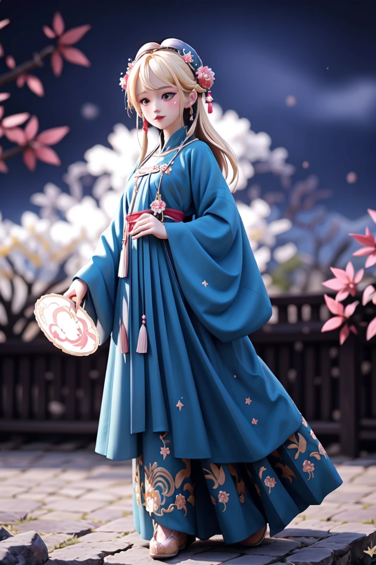 an epic colorful book cover of a 20th century young Blonde 20 year old Swedish witch, green eyes, transported in Tang Dynasty times in ancient China, European face, Tang dynasty clothes, wearing colorful red hanfu, neutral expression, holding a shining magic book, in a palace room, masterpiece, best quality, trending on artstation, intricate details, eerie magical atmosphere, sparkles, epic background, Chinese palace in the background, magic sparkles, magical atmosphere