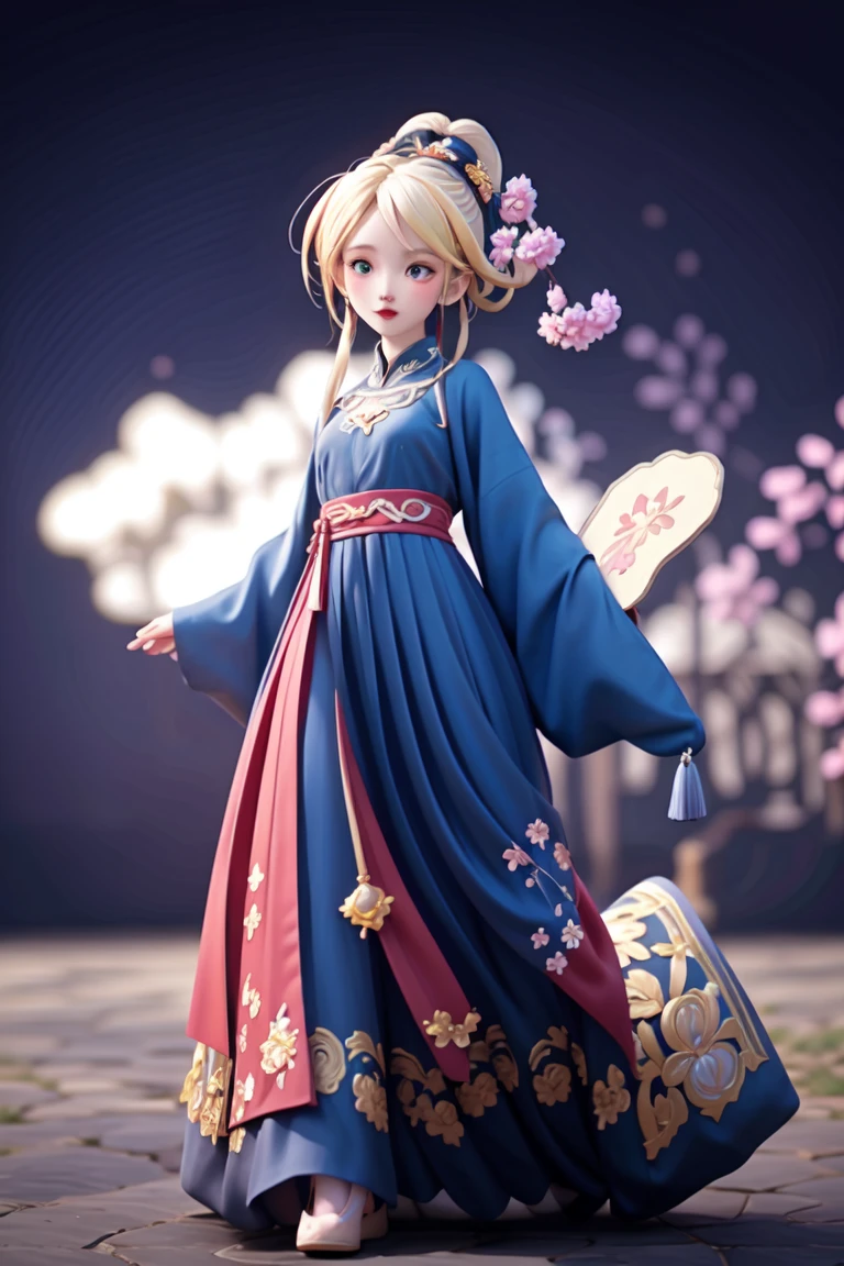 an epic colorful book cover of a 20th century young Blonde 20 year old Swedish witch, green eyes, transported in Tang Dynasty times in ancient China, European face, Tang dynasty clothes, wearing colorful red hanfu, neutral expression, holding a shining magic book, in a palace room, masterpiece, best quality, trending on artstation, intricate details, eerie magical atmosphere, sparkles, epic background, Chinese palace in the background, magic sparkles, magical atmosphere