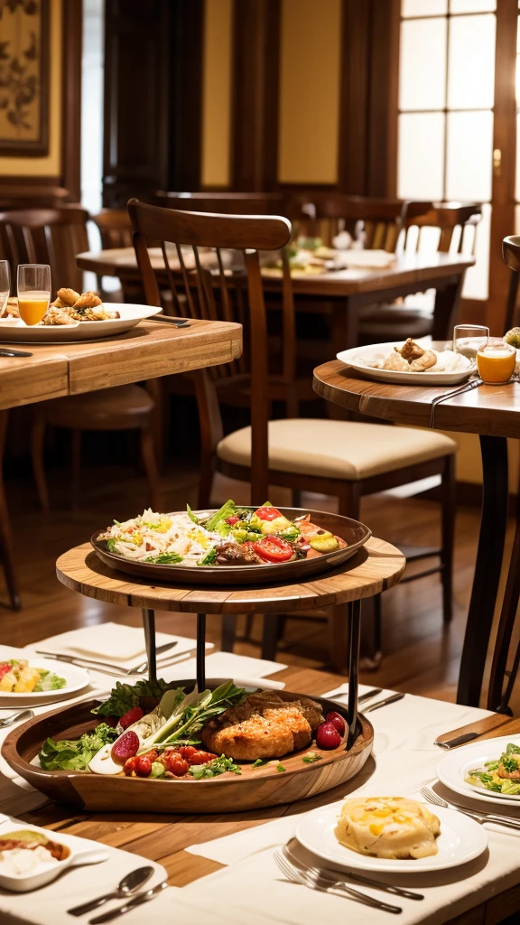 Table with very elegant food