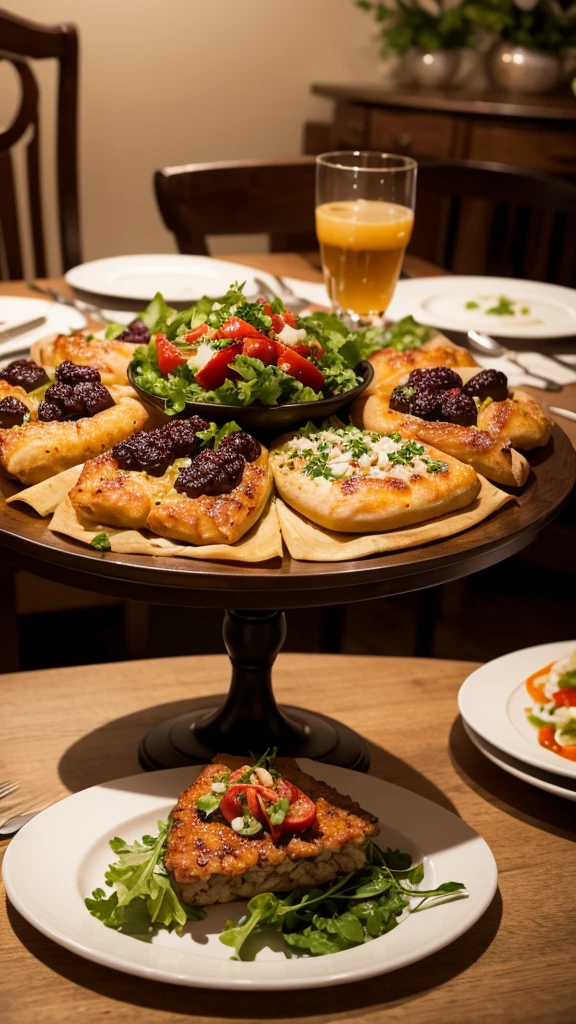 Table with very elegant food