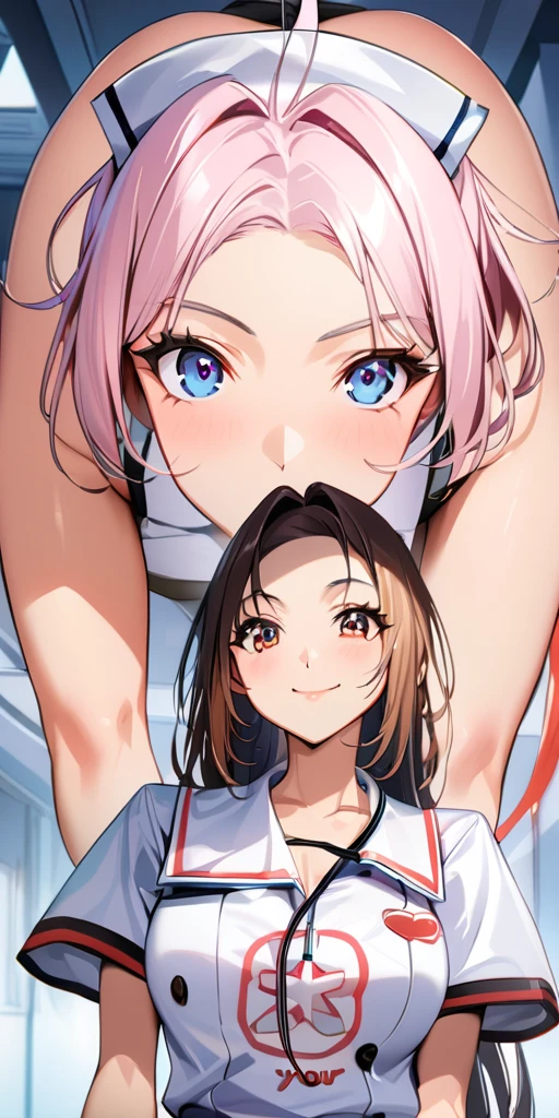 Sex addiction、(NSFW:1.4)、 small tit、17 age、cum shots,Smiling anime girl, Pink hair, hair messy, Red Eyes, Cute face, Appearance of girlfriend, White top, Black short skirt, Sensual pose bare shoulders,Omorashi、mad face、Train、Put inside、covered in cum、chains、Saliva,Kamimei、Omorashi、Super delicate、facials ,masutepiece, superfine illustration, Best Quality, light Particle, Ultra-detailed, 8K Wallpaper, (Bright colors:1.2), (tiny girl), Big breasts, Black hair, disheveled hair, Medium Hair, Ponytail, Pink ribbon, Shiny hair, Shiny skin, Delicate line tail face, (Pink tennis uniform), Sweat, The girl is drenched, Nipple, (Tennis Court), (Very beautiful pink eyes), Face, o-face,Blush cheeks, Tongue out, Saliva, Arched back, (A Man), (man behind girl), (Intense Sex:1.7), (Doggy sex), standing doggy, (vaginal pennis), hetero, (Man hugs girl's waist), (cum shots:1.2),