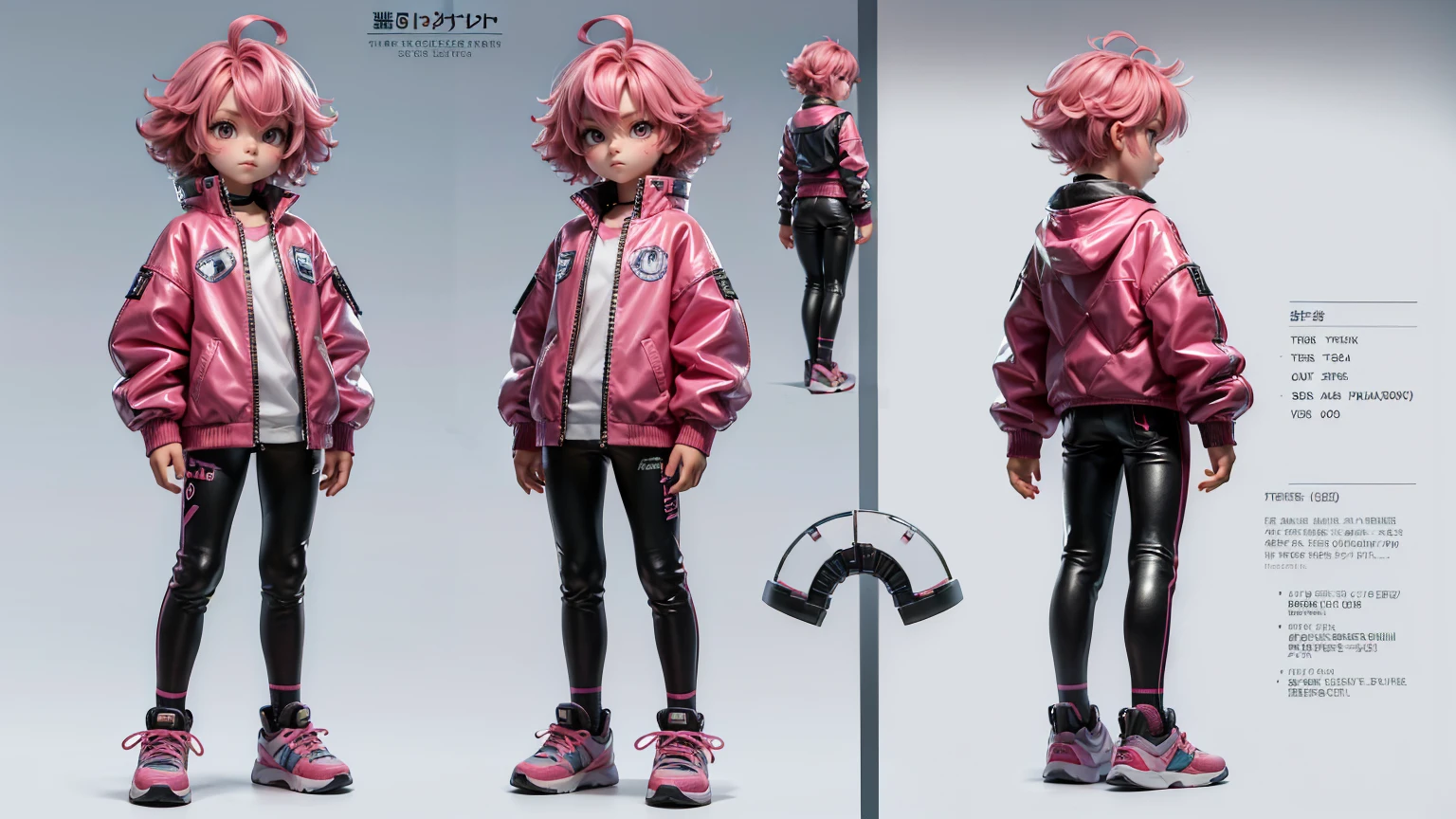 cute face boy, cute face, short height boy, wearing casual futuristic Magenta color pent, Magenta full body dress, full standing pose, Mohawk hairs, Mohawk hair style, sports shoes, Character Sheet, 12 yo student, Full body, Simple white background, front straight pose character reference sheet, Concept art, design sheet