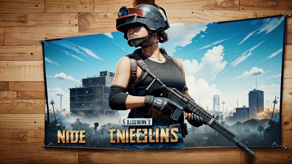 Use this free gaming YouTube banner template to create your own in minutes. With a blue background and unique 3D illustrations, shooting ,pubg it makes the perfect template for a gaming banner. However, all design elements are changeable, and the visual can be adapted to other themes.