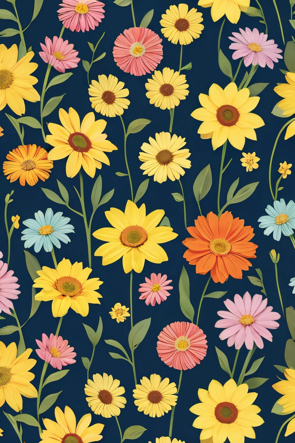 Flower field pattern