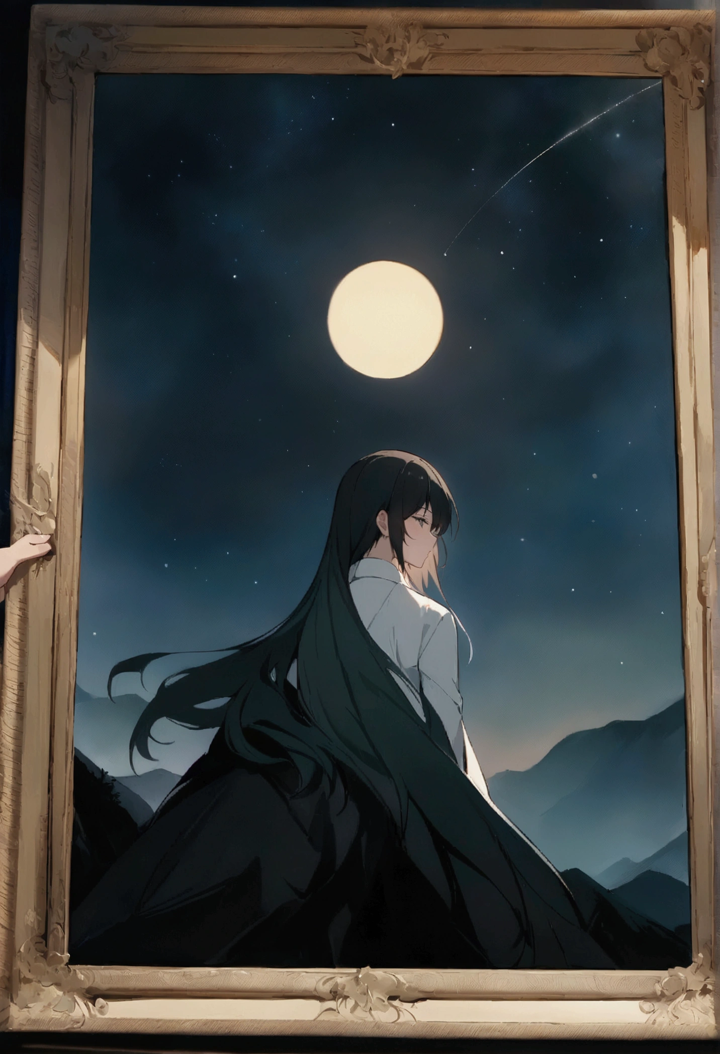 masterpiece, Anime quality, Painting:Xin Haicheng, Night Sky, background image,