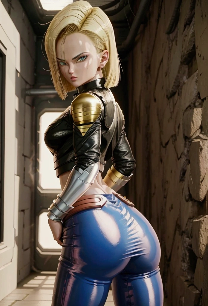 Android 18 showing her ass