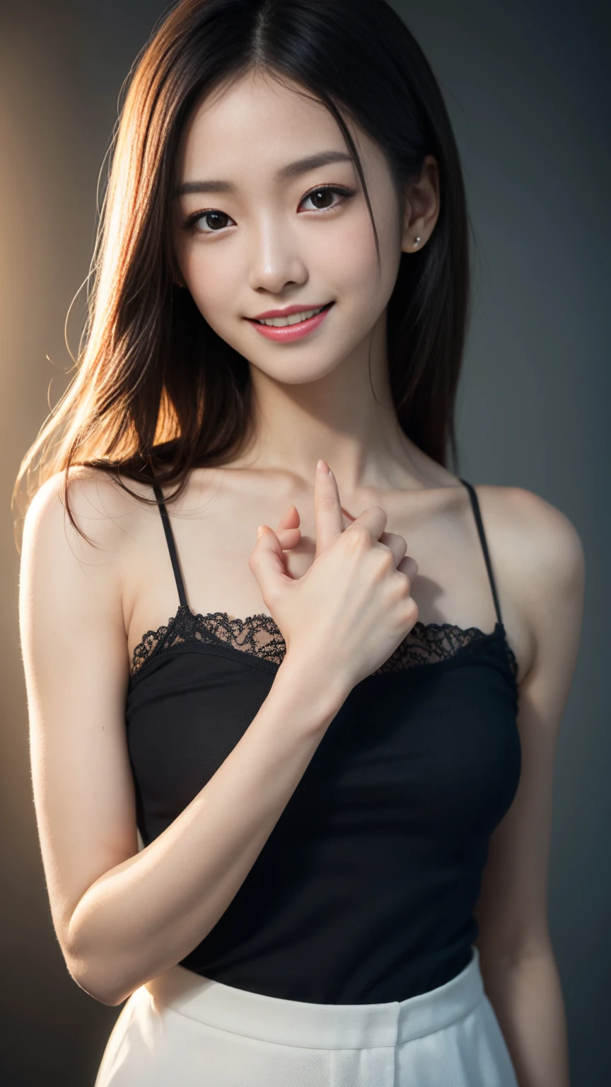 White see-through blouse,Face Interview, (photo Real:1.4), (hyper Realistic:1.4), (Realistic:1.3), (Smooth lighting:1.05), (Improve the quality of your video lighting:0.9), 1 Female, 20-year-old woman, Realistic lighting, Backlight, Facial Light, Ray-tracing, (Cheerfulness:1.2), (Improved image quality:1.4), (Top quality real texture skins), Finely grained, Small Face, Red cheeks, Skinny body, Mesonothorax pointed chin,,,,,,, Japan&#39;s Idol System, Nogizaka Idol, Glowing Skin, Gravure idol pose, p, Blunt bangs, Black Hair, Hair behind the ear, Hair that falls over the shoulders, Long Hair,Tear bags，Summer Plateau、No makeup、