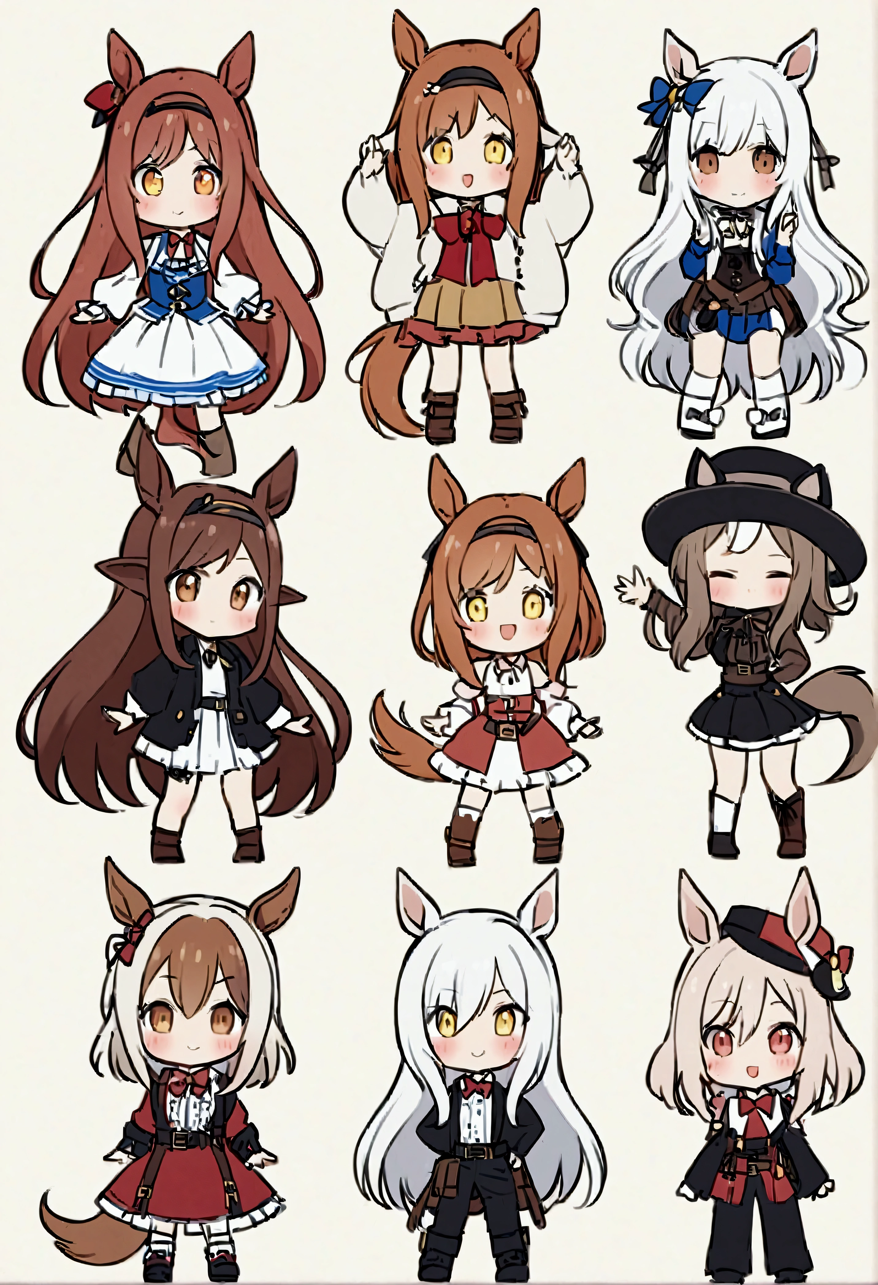 One girl、mktrace、Machikane Tanhauser（Horse Girl）、Animal ears、beltバッグ、blush、ribbon、Brown Hair、タクシー運転手のhat、hatに耳、hair ornaments、Barrette、hat、High resolution、Horse&#39;s ears、horse girl、馬のtail、Medium Hair、Multi-coloured hair、Striped Hair、tail、White Hair、belt、Brown eyes、Clothing cutouts、Shoulder cutout、boots、ribbon、Yellow Eyes、青いhat、dress、耳のEarrings、Earrings、beltのbuckle、buckle、Hair between the eyes、青いribbon、青いhat、襟付きshirt、Long sleeve、ふくらんだLong sleeve、Puffy sleeves、shirt、白いshirt、Exposed shoulders、青いskirt、Frillsのskirt、Frills、skirt、A bow tie、Brown footwear、corset、Frillsのdress、socks、earrings、青いA bow tie、beltPouch、Pouch、bangs、Eyebrows visible through hair、センターFrills、傾いたhat、Two-tone hair、Waving、Sleeves are apart、茶色のJacket、Jacket、No sleeve、No sleeveのJacket、ロングdress、Are standing、、