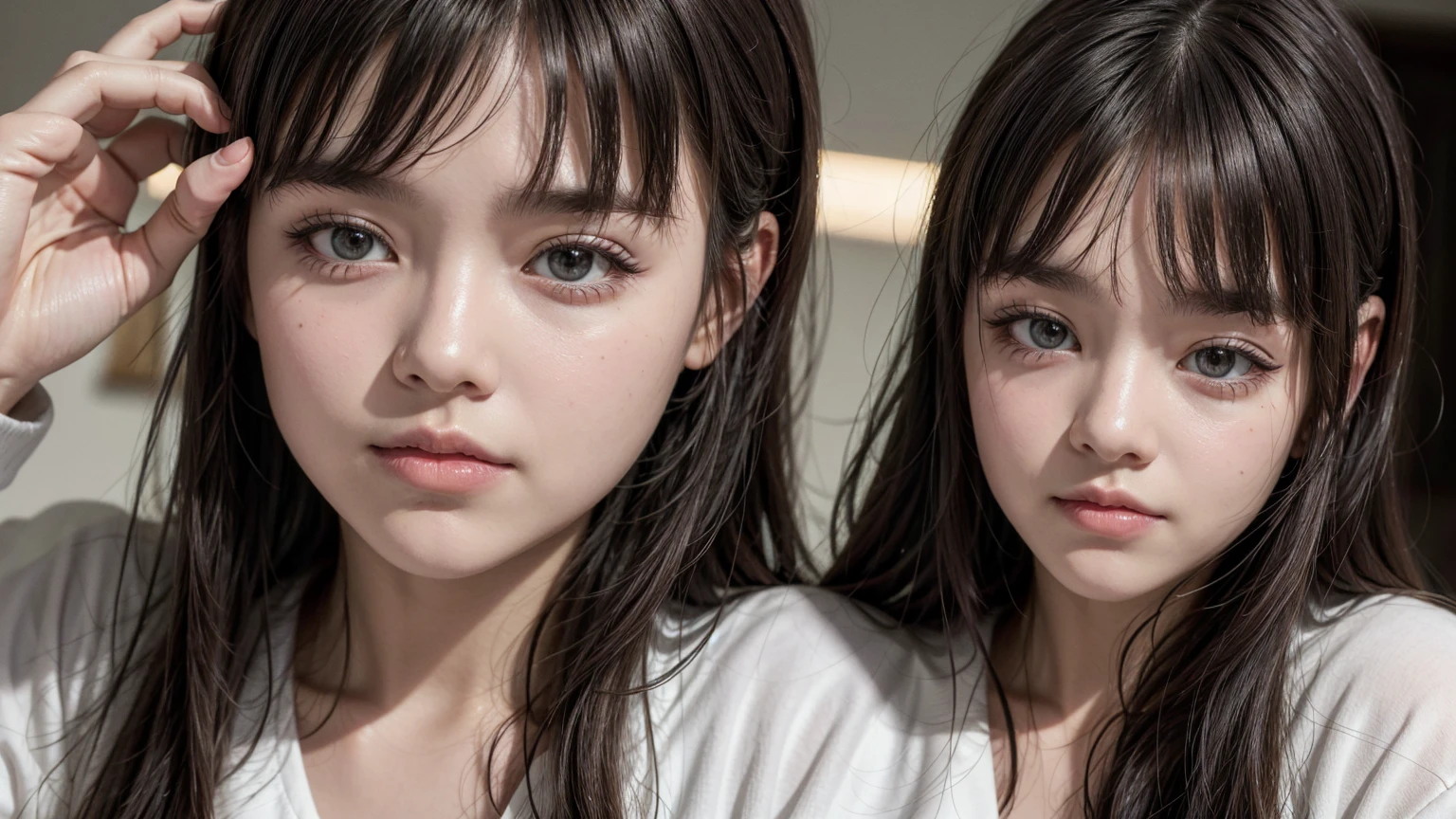 Add bangs to my forehead that I attach
