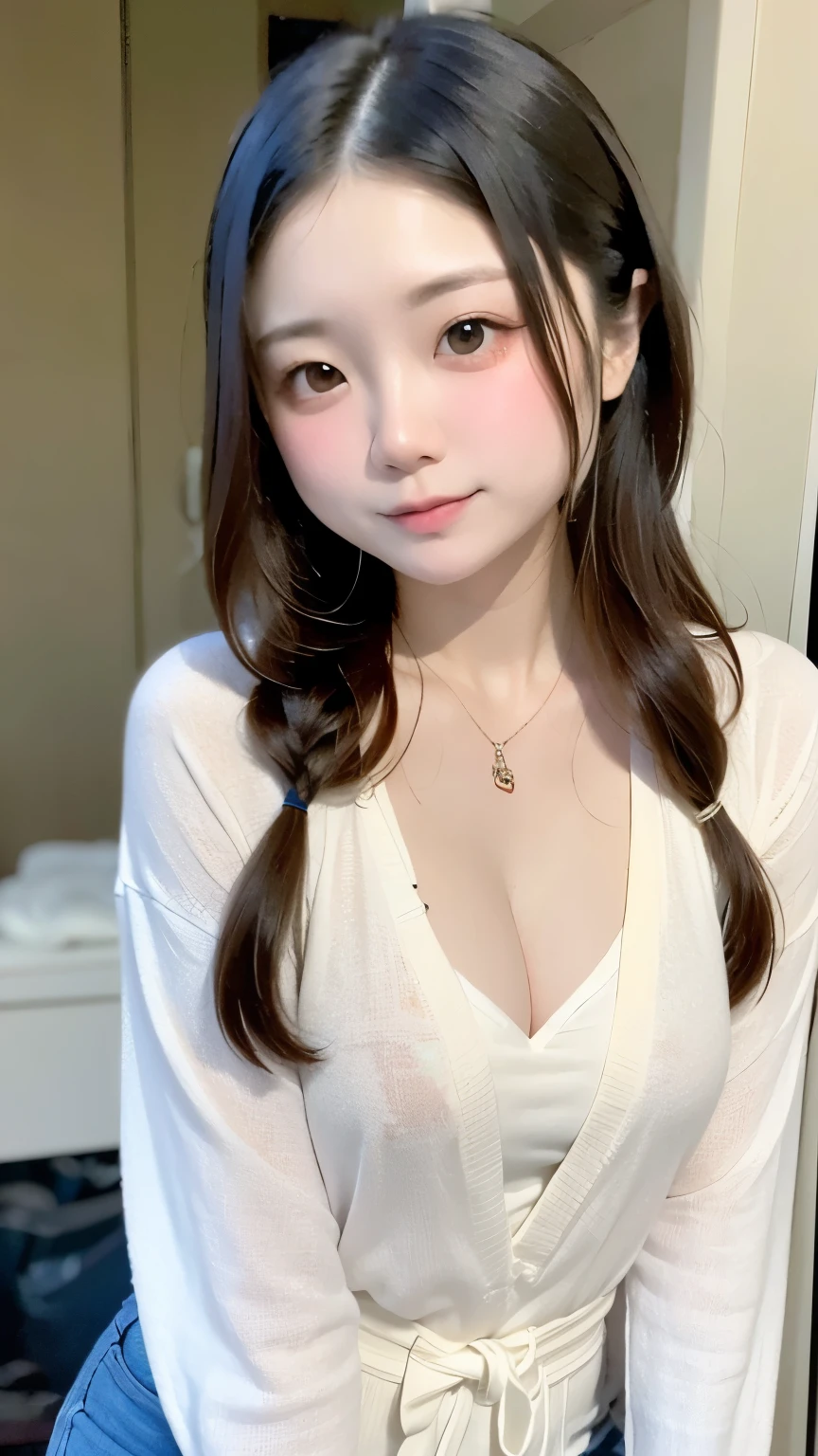 (masterpiece, best quality:1.2), 1girl, 独奏, , Cute Face、Cute outfits、Small breasts、Flat body、