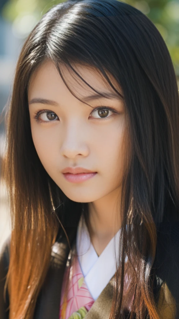 Cute Japanese female, (), (Very cute face: 1.3), White moisturized skin,
BREAK,
Idol,
BREAK,
(Wearing cute kimono: 1.3), (Very revealing kimono), Very large earrings, Short length,
BREAK,
(Fighting pose: 1.3),
BREAK,
(Long hair), (Gray hair), (Wavy hair), (Gradient hair: 1.3), (Red hair at the ends),
BREAK,
(Realistic: 1.3), Masterpiece, Perfect lighting, (Ultra high resolution), (8K), (Very detailed: 1.4), (From the front), Looking at the camera, Melancholy expression, (Full body: 1.3),
BREAK,
(Japanese city streets: 1.2),
BREAK,
(Demon Slayer: 1.4),
BREAK,
(Hellfire: 1.2), Demon,