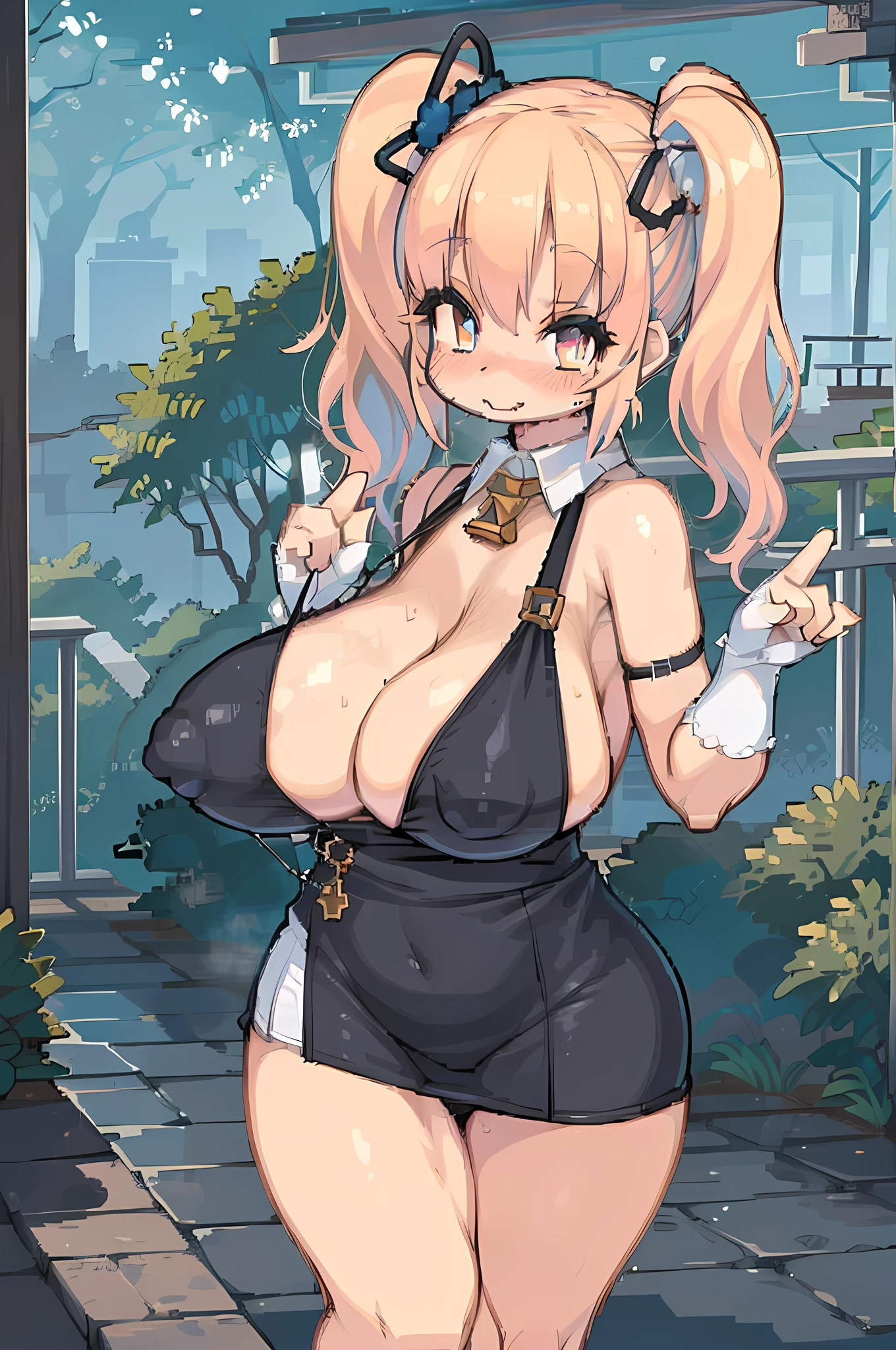 Overall image, stunning beautiful model, Highly detailed eyes and face, extreme angle, Perfect Makeup、1girl,、(:1.7)、Soft loo breasts、Shoulde dress、(((The color is white)))、The dress is transparent、show off nipples under white shfectly shaped breasts、(((5Finger、Perfectly fingers)))、Panties with a strong bite:1.3、Whimsements and dark shades、The work is very detailed and、Combining elements of nature and fantasy, Give your characters an otherworldly feel, Dreamy quality that captures the imagination and emotions of viewers、NSFW:1.1
