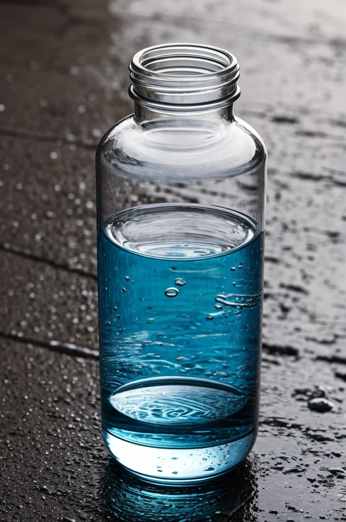 water in a bottle
