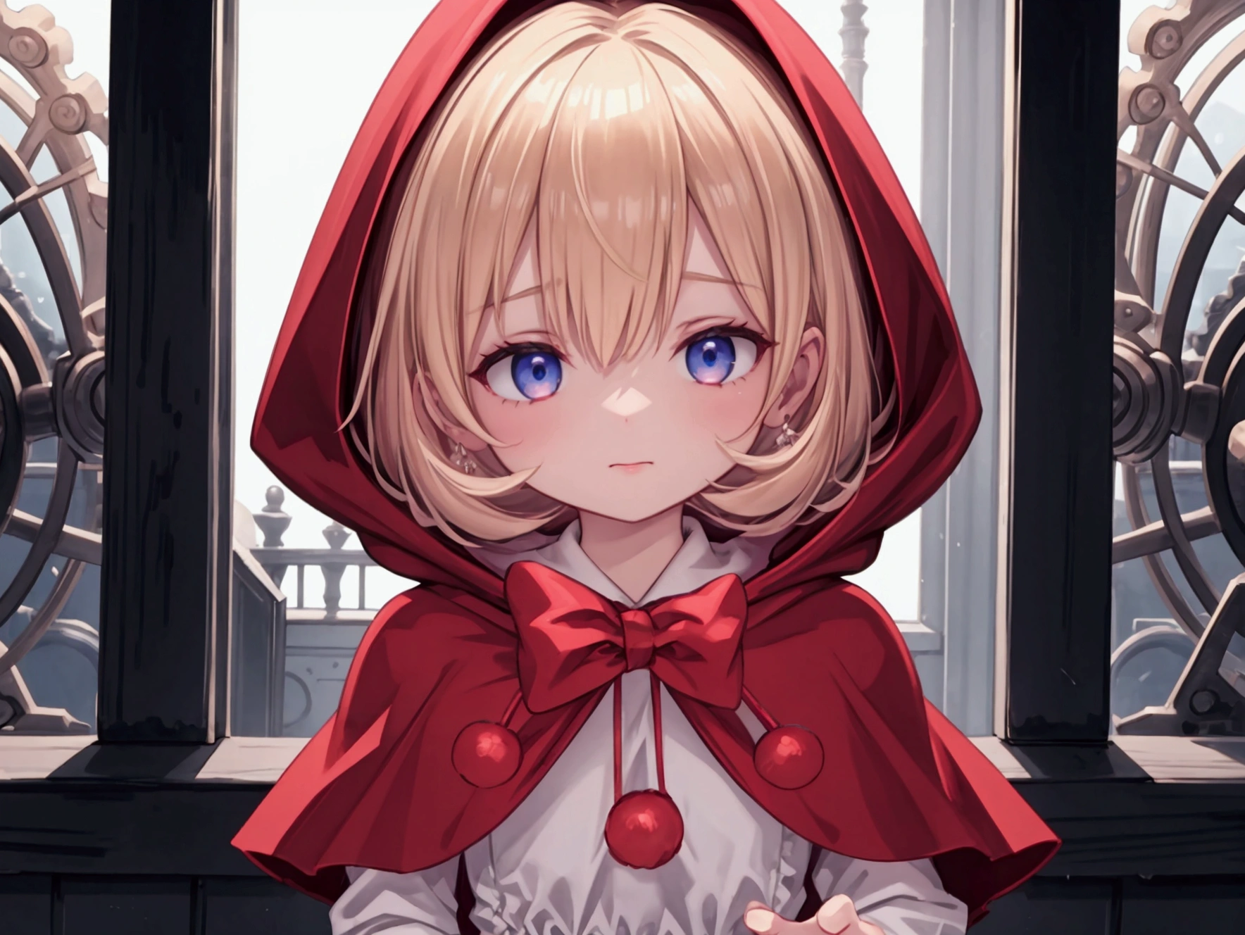 v1.0
Baby Bonnie Hood standing alone beautiful body extremely detailed art portrait