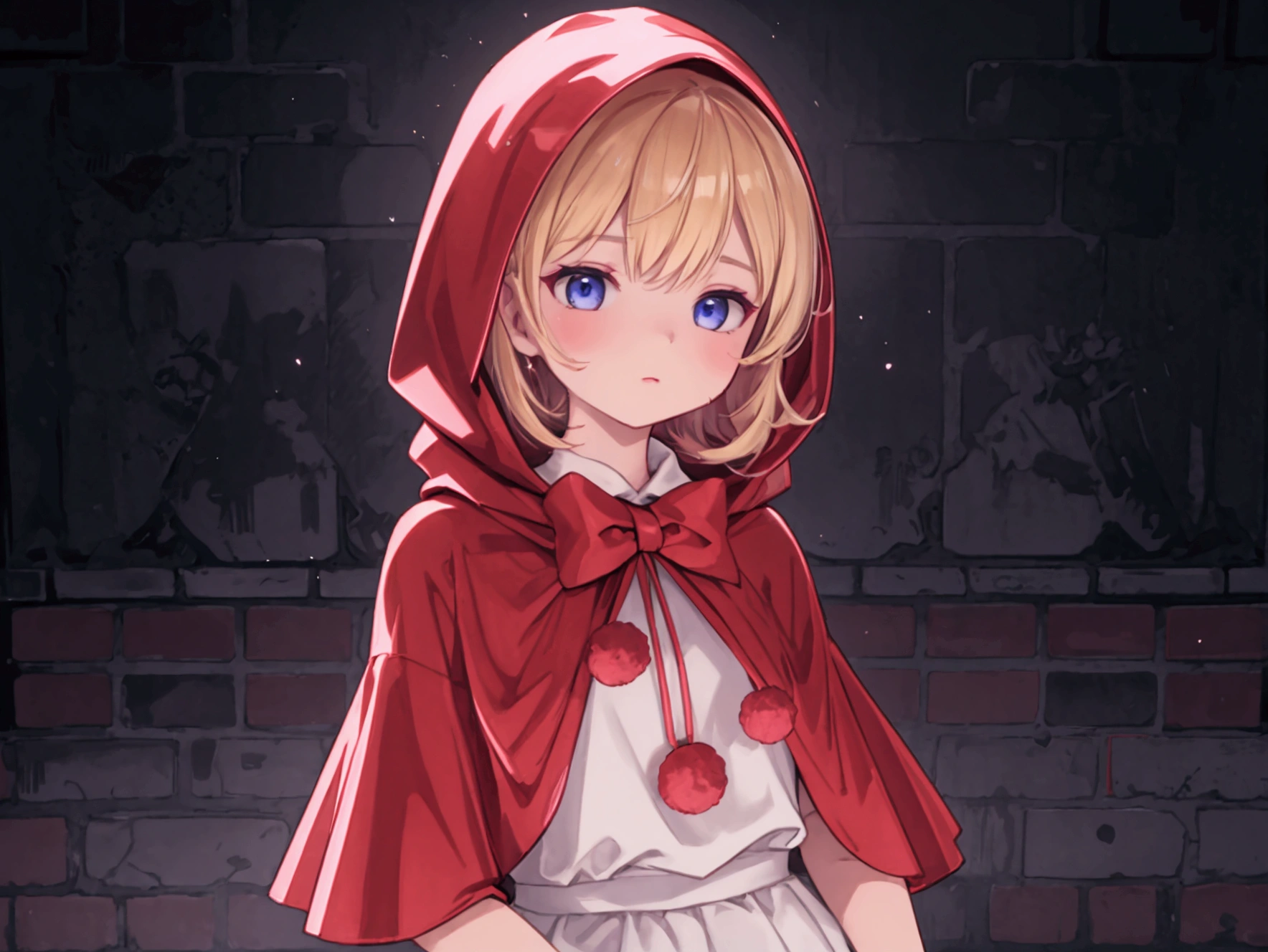 v1.0
Baby Bonnie Hood standing alone beautiful body extremely detailed art portrait