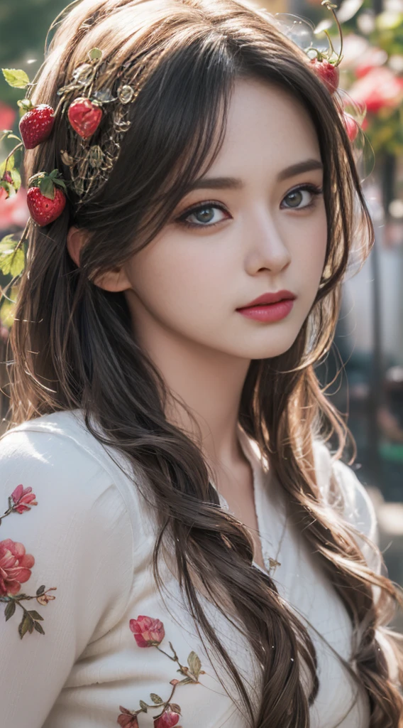 (Ultra Realistic), (Illustration), (Increased Resolution), (8K), (Extremely Detailed), (Best Illustration), (Beautiful and Detailed Eyes), (Best Quality), (Ultra Detailed), (Masterpiece ), ( wallpaper), (detailed face) fine details, detailed face,sharp eyes, sharp face, small lips half open strawberry lips, pureerosfaceace_v1,