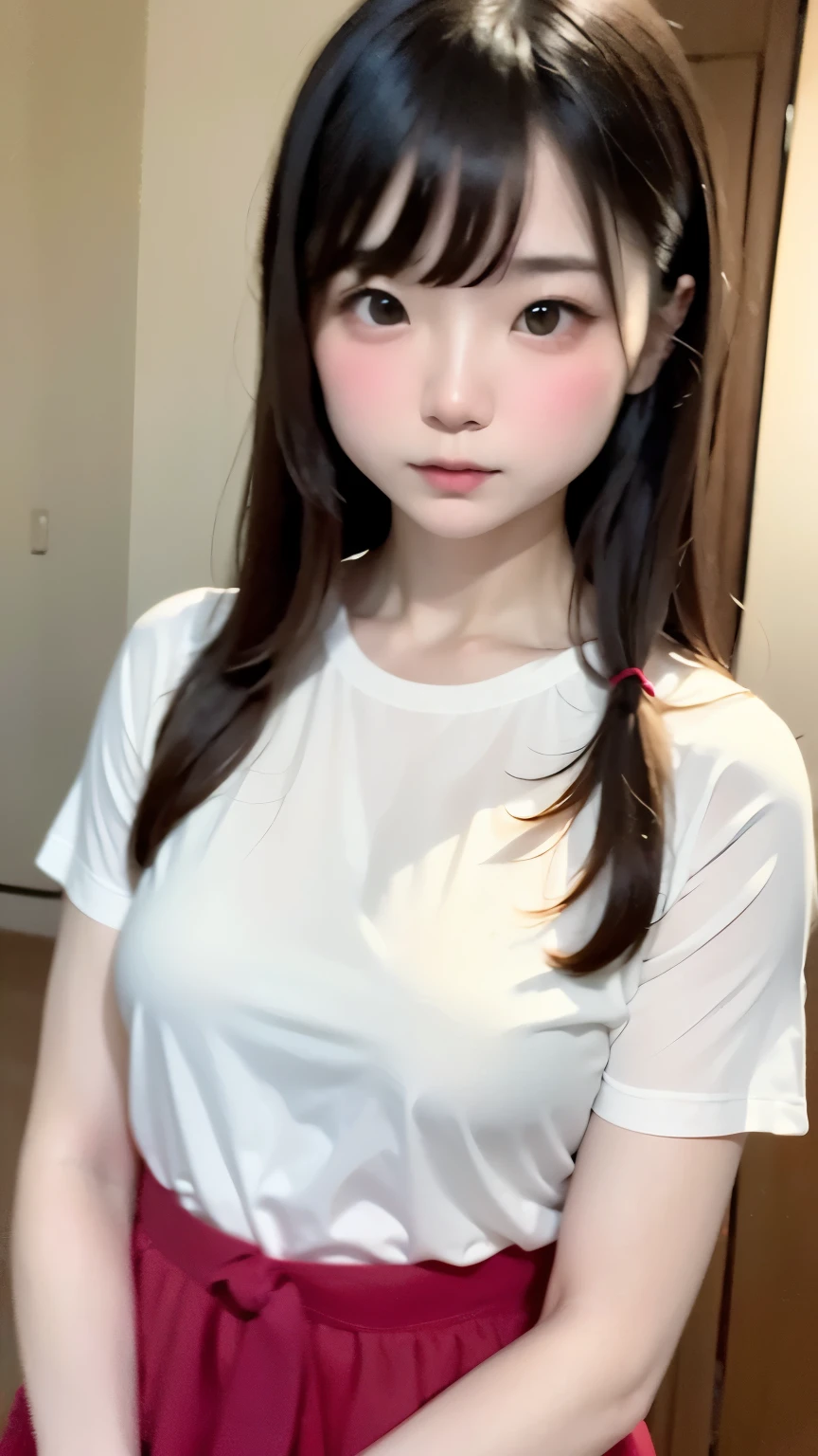 (masterpiece, best quality:1.2), 1girl, 独奏, , Cute Face、Cute outfits、Small breasts、Flat body、