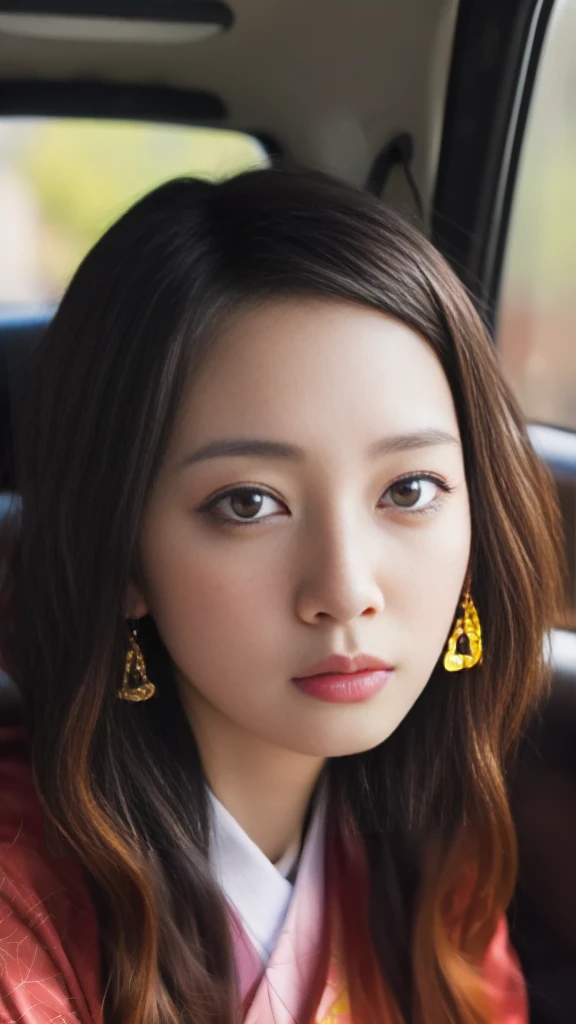 Cute Japanese female, (16 years old), (Very cute face: 1.3), White moist skin, Looking at the camera, Melancholy expression,
BREAK,
Idol,
BREAK,
(Wearing cute kimono: 1.3), (Kimono with high exposure), Very large earrings, Short length,
BREAK,
(Fighting pose: 1.3),
BREAK,
(Long hair), (Pink hair), (Wavy hair), (Gradient hair: 1.3), (Red hair at the ends),
BREAK,
(Realistic: 1.3), Masterpiece, Perfect lighting, (Ultra high resolution), (8K), (Very detailed: 1.4), (From the front), (Full body: 1.3), (Symmetrical: 1.2),
BREAK,
(Japanese city streets: 1.2),
BREAK,
(Demon Slayer: 1.4),
BREAK,
(Hellfire: 1.2), Demon,