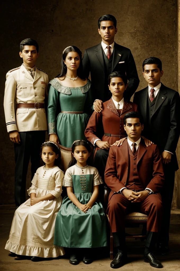 An image where the title López family appears 
