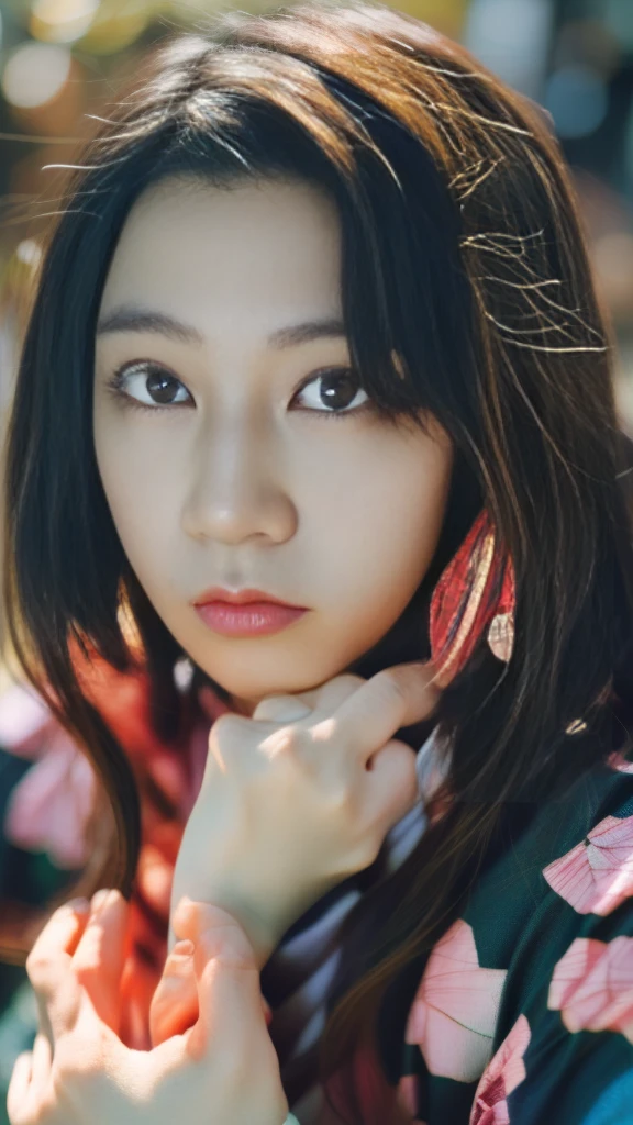 Cute Japanese female, (16 years old), (Very cute face: 1.3), White moist skin, Looking at the camera, Melancholy expression,
BREAK,
Idol,
BREAK,
(Wearing cute kimono: 1.3), (Kimono with high exposure), Very large earrings, Short length,
BREAK,
(Fighting pose: 1.3),
BREAK,
(Long hair), (Pink hair), (Wavy hair), (Gradient hair: 1.3), (Red hair at the ends),
BREAK,
(Realistic: 1.3), Masterpiece, Perfect lighting, (Ultra high resolution), (8K), (Very detailed: 1.4), (From the front), (Full body: 1.3), (Symmetrical: 1.2),
BREAK,
(Japanese city streets: 1.2),
BREAK,
(Demon Slayer: 1.4),
BREAK,
(Hellfire: 1.2), Demon,