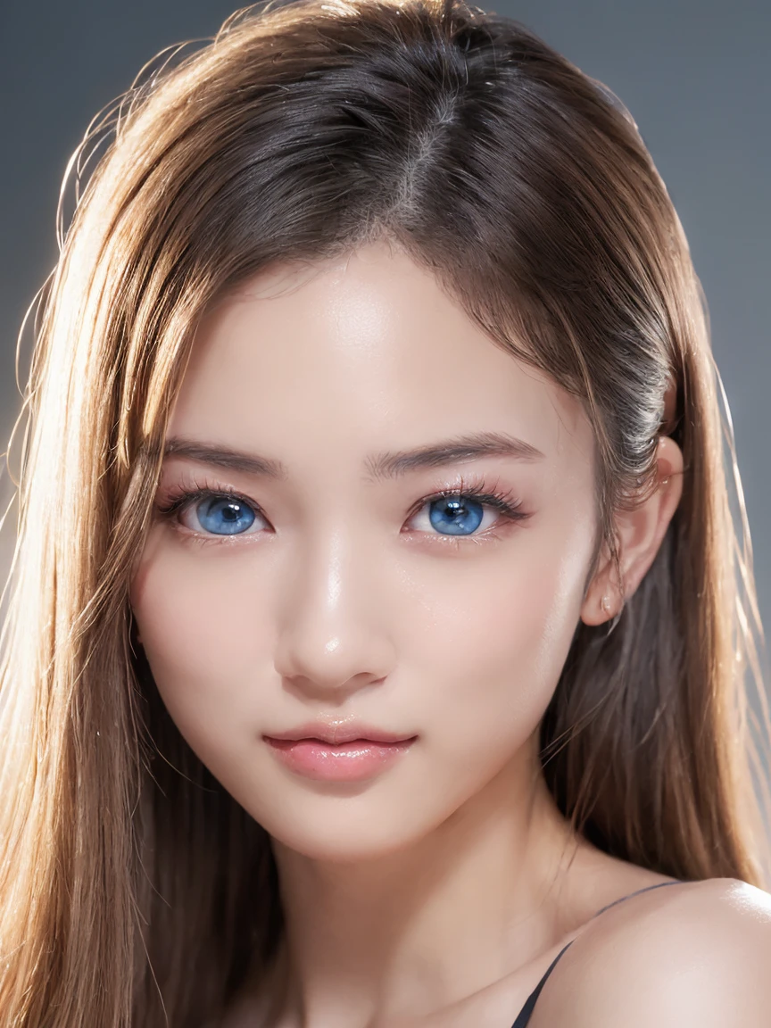 ((8k、sharp、masterpiece、Highest quality、Photorealistic、Perfect Face、Small face、Very beautiful face、Fair skin and cute、Fair skin、Gray Hair:1.1、Blue eyes、very cute、19 years old、Moisturized Skin、))、 19 years old、ponytail、Shiny skin, Moisturized Skin、Fair skin、Japan&#39;s top idols、Cool girl、Cute face、Perfect Face、Japanese Idols、Top Idol、19 years old:1.3、((Flowing gray hair:1.4、美しいBlue eyes:1.3、double eyelid、Beautiful breasts、Thin legs、Beautiful shaped buttocks、Girl with perfect style、Abdominal muscles、Gray Hair、Very well-groomed face、Cute face、))、Beautiful breasts、Professional Lighting、Portrait Shot、Smiling at the audience、blush、(Naked black apron:1.3、)、((1. Idol Girl))、Cleavage、((She captivates the audience&#39;s pants in the kitchen.&#39;))、&#39;kitchen、Cool girl、No clothes、I&#39;Wearing an apron、You can see the chest on the side