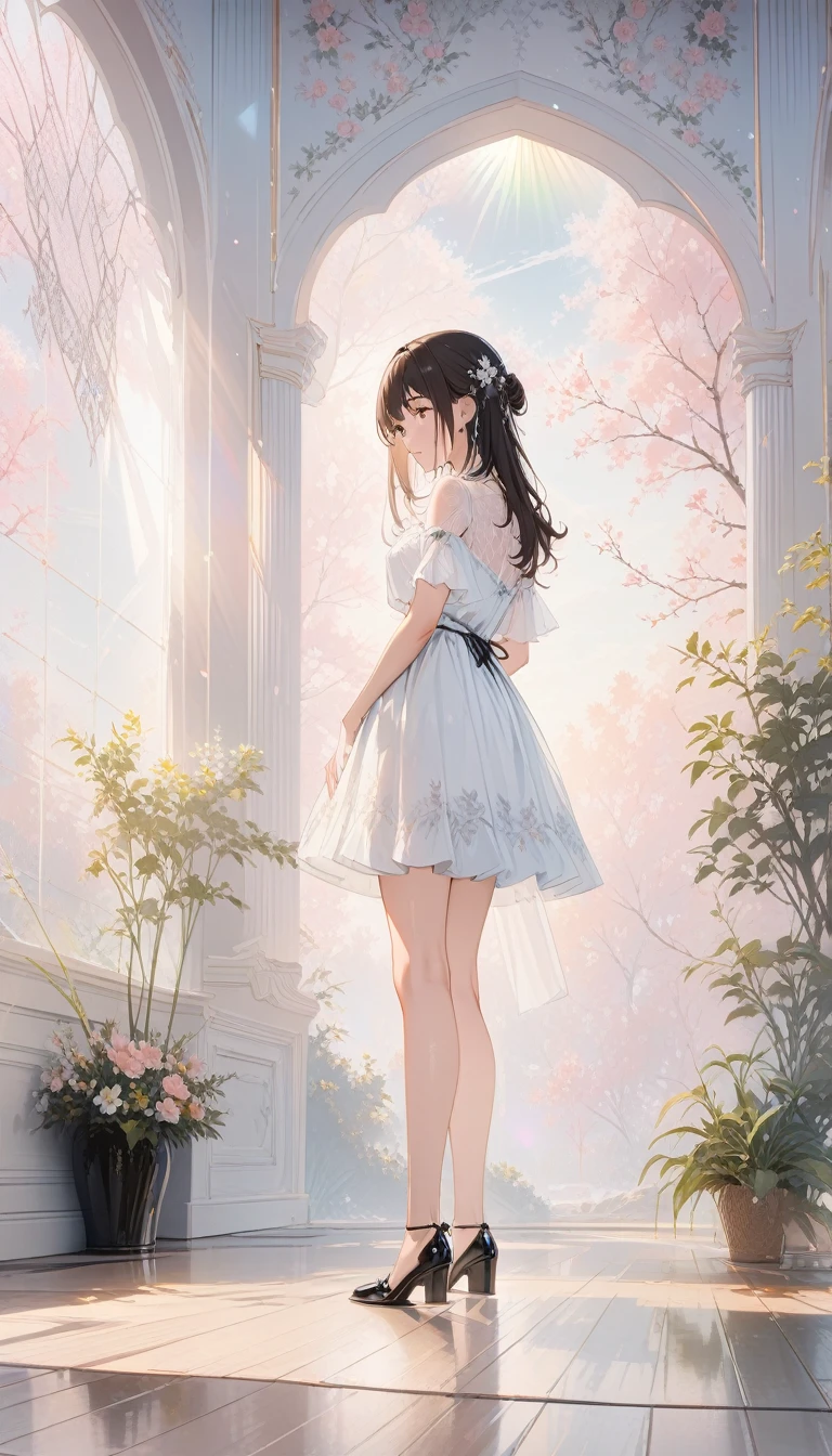 From the right,whole body,{of the highest quality}, {{masterpiece}}, {High resolution}, original, highly detailed 8k wallpaper, A girl, {very delicate and beautiful},ray tracing,{of the highest quality}, {{masterpiece}}, {High resolution}, original, highly detailed 8k wallpaper, {very delicate and beautiful},can&#39;I don&#39;t believe it_absurd,showy,Exquisite detail,art book,in bed,interior,Photographyrealistic,aesthetic painting,Photography (Moderate) ,alone,Wavy_the payment,the payment_hair/the payment_look like,in-person hearing,look for,Sleep on your back,Put your arms behind your head,,surprised,look likeを大きく開いて,quinceanera dress_ to the feet,sandy beach,Beside the lake,Looking at each other,squat
