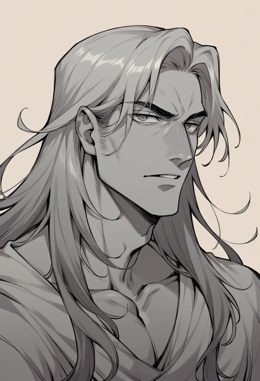 Javanese handsome boys from historycal and mystical with long hair