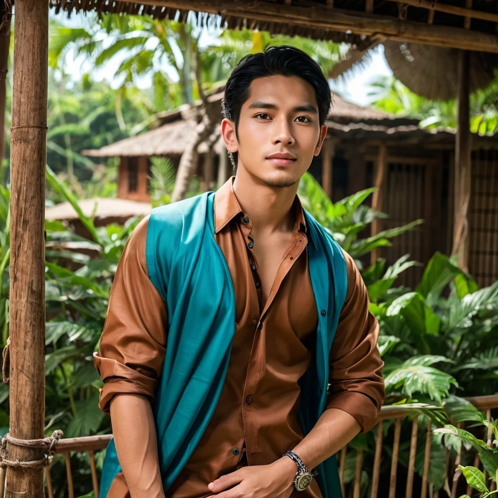 Javanese handsome boy with hystorical style