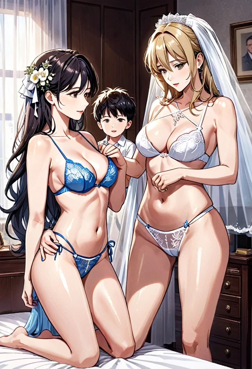 a father is hypnosis by his second son,cross-dressing,wear sexy Wedding lingerie,become his second son's bride,have one's first night sex to his second son. ordered by his second son to have unexperienced anal sex, and his second son's penis is so huge that his anal is about to tear, and he is placed in his tiny anal is placed in his small anal, He vows to divorce his wife live as the wife of his second son for the rest of his life, which, as a token, urinated on a photograph of his wife and eldest son