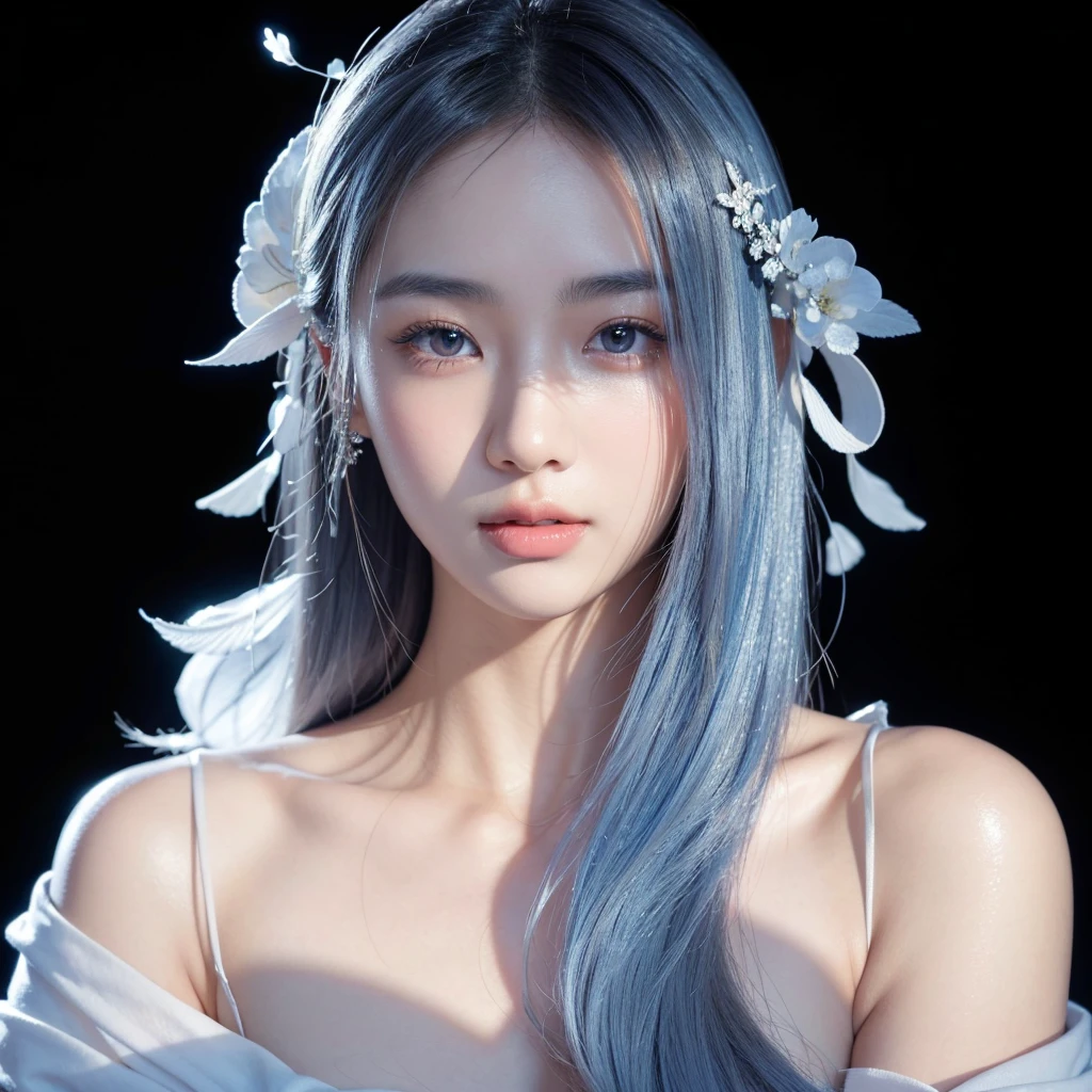 beautiful young asian woman, 1girl, detailed facial features, beautiful eyes, long eyelashes, flawless skin, detailed lips, elegant pose, graceful expression, natural lighting, cinematic, intricate details, masterpiece, photorealistic, hyperrealistic, 8k, high quality, digital art, concept art, ethereal, serene, tranquil atmosphere
