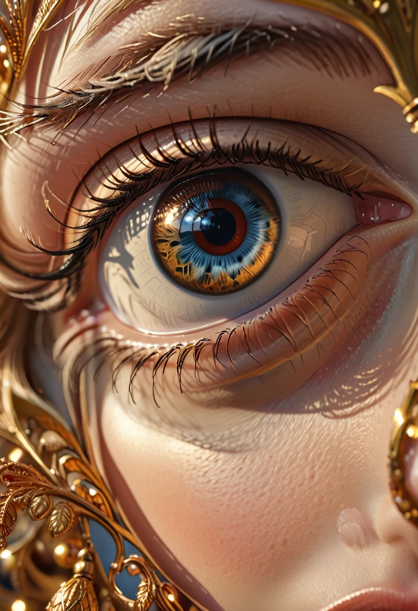 eyeballing, big eyes, 8k , hyper detailed, neil boyle