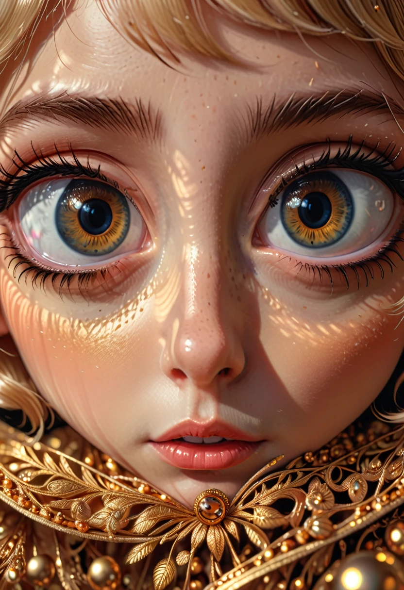 eyeballing, big eyes, 8k , hyper detailed, neil boyle