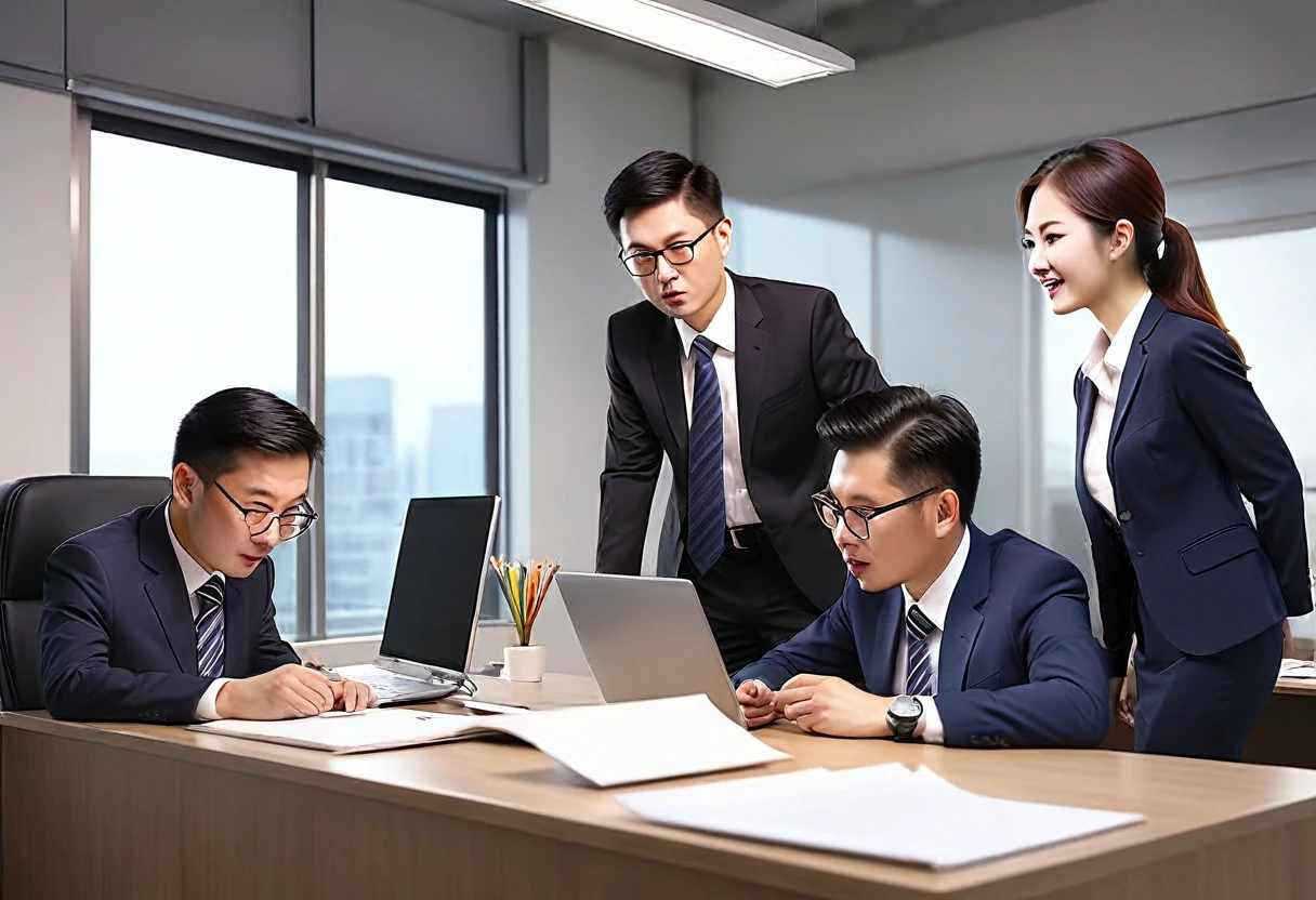 At the suggestion of my boss、The problem is solved、Subordinates excited about the future。