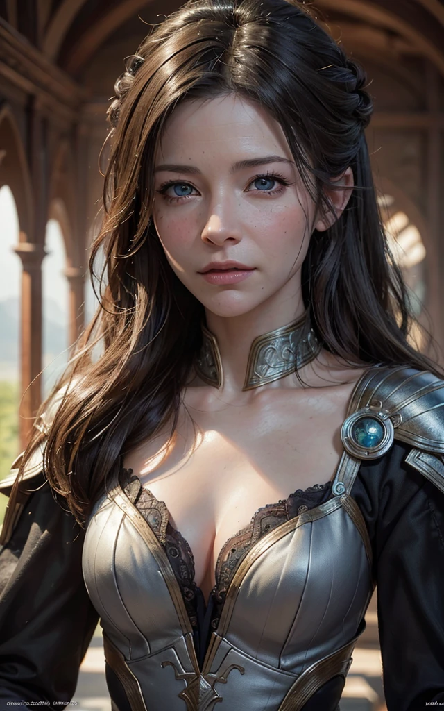 Highest quality, masterpiece, 4K, Absurd resolution, Ultra-high resolution, Very detailed, Detailed eyes, Detailed skin, Detailed Hair, Detailed face, (Evangeline Lilly&#39;s face:Blake Lively), Detailed fabric, (One beautiful girl, alone:1.1), Yamato (one piece), (Multicolored Hair, Long Hair, Gray Hair, Aqua Hair, Two-tone hair, High Ponytail, Hairpin, hair ornaments), (Big Natural Tits:1.2), (Side bust:1.2), (shimenawa, Japanese clothing with a rope, rope, No sleeve kimono, Bare arms, kimono, No sleeve, They are, Exposing shoulders, In the same way), (Wrapping angle, Red Corner, multicoloRed Corner), (Smile:1.2), Earrings, jewelry, (Big eyes, Brown eyes), clavicle, Cowboy Shot, V-shaped eyebrows, ((Hourglass Shape)), Sexy pose, ((Browsing Caution))