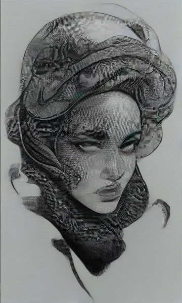 Snake jellyfish tattoo 
, reslism 