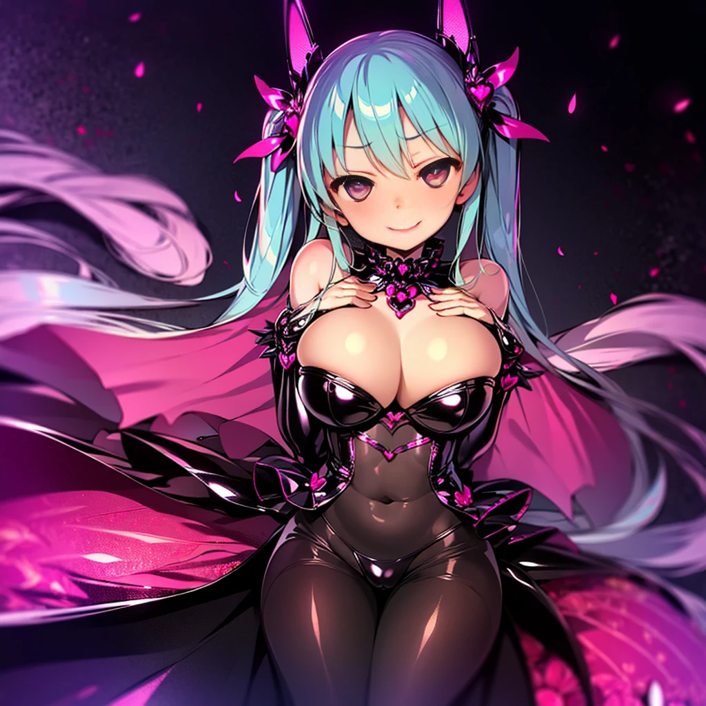 (masterpiece),(Highest quality),(Super detailed),(Best illustrations),(Best Shadow),(Absurd),(Detailed Background),(so beautiful), 16K, 4K, (so beautiful)Hatsune Miku, One person, alone, curvy, Big Breasts, , , , , fluorescent pink eyes, , BDSM, bunny suit, Oculogyric crisis, , Perfect figure, heart-shaped pupils, Looking up, , paw pose, Arched back, , , , orgasm, afterglow, erotic smile, , Beautiful nipples, pussy, , , Sexy posture, , , cross-eyed, rolling eyes, , water eyes, tears, , , , , saliva trail, , shiny skin, , Hypnosis, torogao, ahegao, BREAK, Breast fetish, Dramatic lighting, Psychedelic Background, Clear liquid, , night, , brainwashing, Torrent of Light, mysterious, spoken heart, (Perfect Arms, Perfect breasts, Perfect Anatomy),