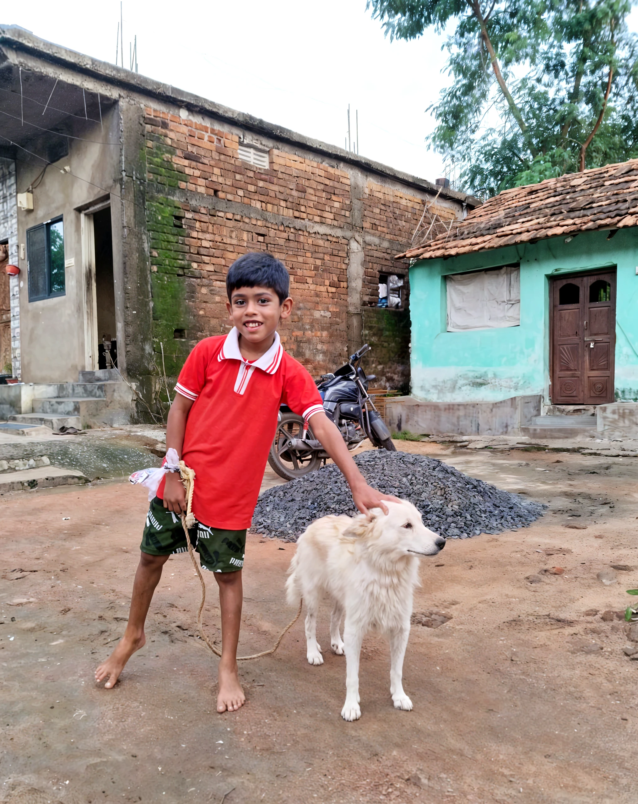 There was a small boy living in a village, his name was Rohan. He had a very lovely dog whose name was Chhoti. One day, when it was night and everyone was asleep, a strange sound was heard in the village. Rohan got up and took the girl along with him and went towards the sound. There I looked, there was a big ghost standing, who was standing at the door and was crying a lot. The ghost told him that he was a lost soul and he needed help in finding his house.