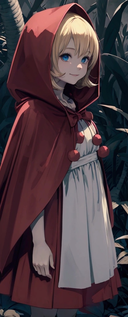 v1.0 Bonnie Hood standing alone beautiful body extremely detailed art looking at viewer evil smile