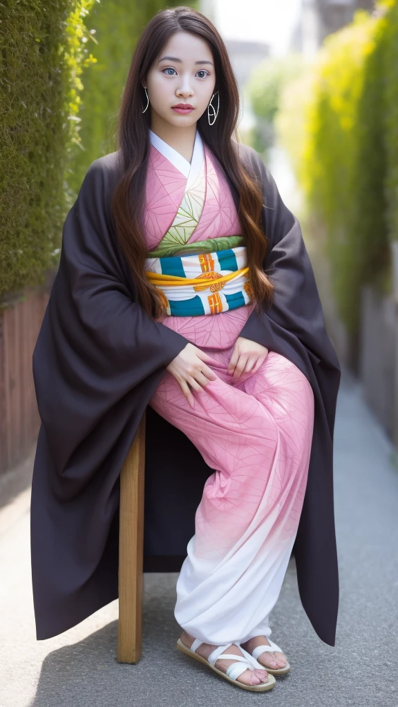 Cute Japanese female, (), (Very cute face: 1.3), White moist skin, Looking at the camera, Melancholy expression,
BREAK,
Idol,
BREAK,
(Wearing cute kimono: 1.3), (Highly revealing kimono), Very large earrings, Short length,
BREAK,
(Fighting pose: 1.3),
BREAK,
(Long hair), (Pink hair: 1.2), (Wavy hair), (Gradient hair: 1.3), (Red hair at the ends),
BREAK,
(Realistic: 1.3), Masterpiece, Perfect lighting, (Ultra-high resolution), (8K), (Highly detailed: 1.4), (From the front), (Full body: 1.3), (Symmetrical: 1.2),
BREAK,
(Japanese city streets: 1.2),
BREAK,
(Demon Slayer: 1.4),
BREAK,
(Hellfire: 1.2), Demon,