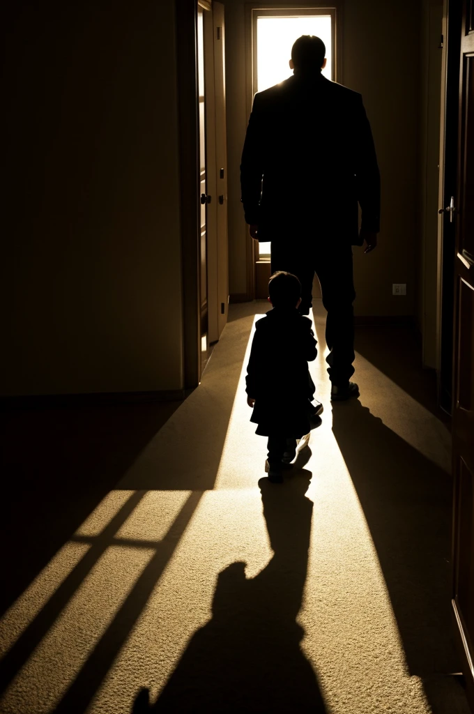 Spawns a teenager in a room and behind him a demonic shadow rises across the room
