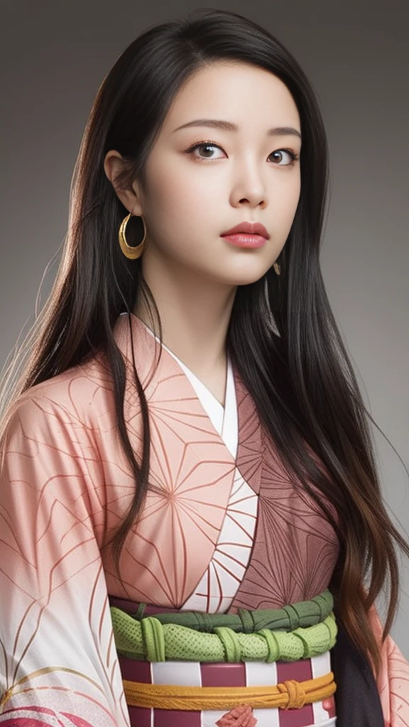 Cute Japanese female, (), (Very cute face: 1.3), White moist skin, Looking at the camera, Melancholy expression,
BREAK,
Idol,
BREAK,
(Wearing cute kimono: 1.3), (Highly revealing kimono), Very large earrings, Short length,
BREAK,
(Fighting pose: 1.3),
BREAK,
(Long hair), (Pink hair: 1.2), (Wavy hair), (Gradient hair: 1.3), (Red hair at the ends),
BREAK,
(Realistic: 1.3), Masterpiece, Perfect lighting, (Ultra-high resolution), (8K), (Highly detailed: 1.4), (From the front), (Full body: 1.3), (Symmetrical: 1.2),
BREAK,
(Japanese city streets: 1.2),
BREAK,
(Demon Slayer: 1.4),
BREAK,
(Hellfire: 1.2), Demon,
