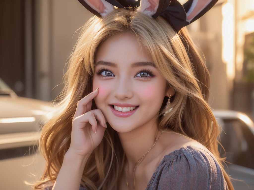 (photoRealstic:1.4),(hyper realisitic:1.4),(realisitic:1.3),(Smooth lighting:1.05),(Improved cinematic lighting:0.9),32K,1 girl,Realistic lighting,raytrace,(japanes:1.4),(Detailed eyes:1.4),,gal,gyaru,Blonde,(eyeliner),(eyeshadow:1.2),(laugh:1.4), big breasts,:1.5),(various pose:1.4)