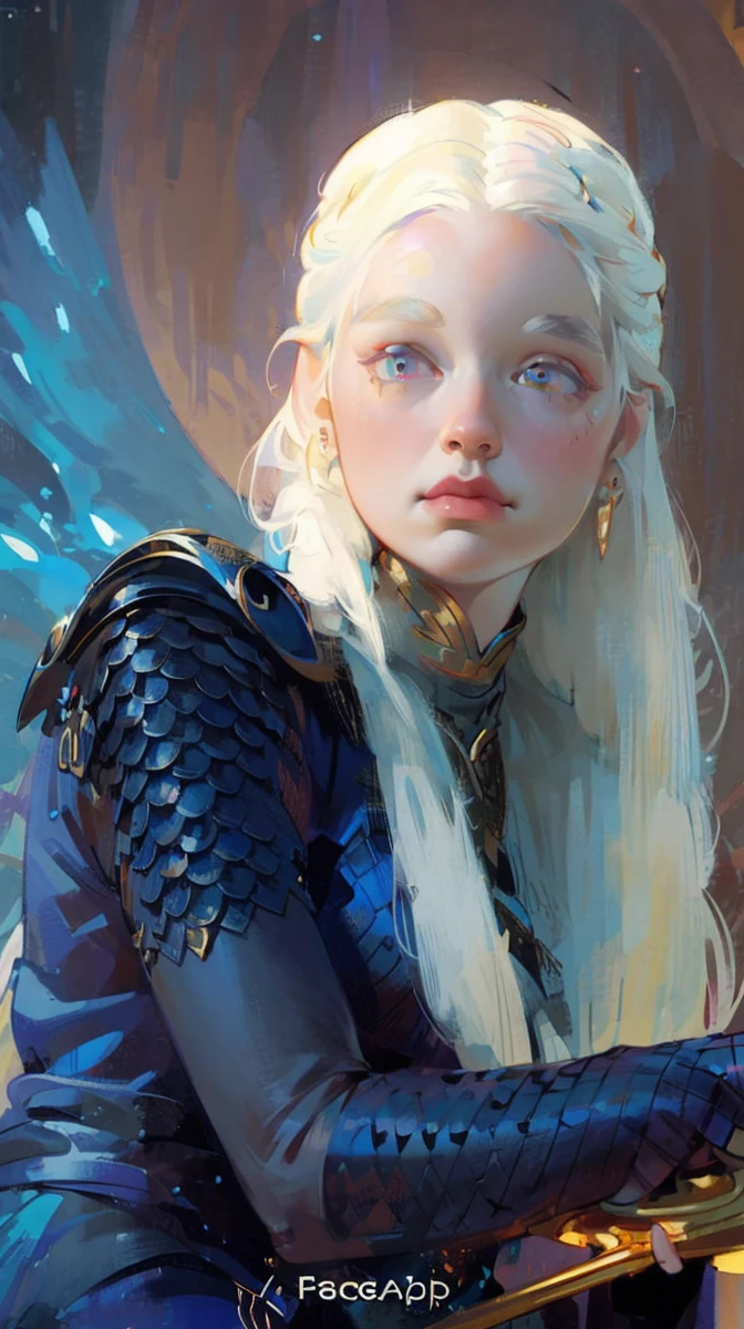 Beautiful albino woman with detailed braided medieval hairstyle (white hair), wearing detailed medieval gown (red and black colours), with gold accessories and gold tiara, medieval queen, medieval woman,queen,game of thrones style,daenerys targaryen style, high quality, very detailed,hd quality, masterpiece,(purple eye colour)