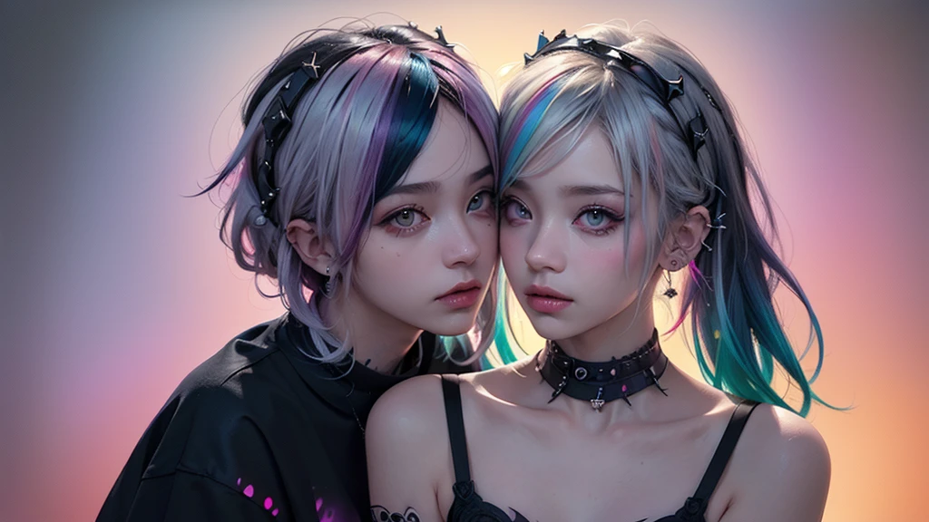 (Punk Girl:1.4), mullet hairstyle, Beautiful eyes with fine symmetry, (Colorful gradient hair:1.5), (Intricate details:1.2), (Highly detailed face and eyes:1.2), No makeup, (dark circles:1.1), midnight aura, urban streets background, posing sitting for a photo, side view, full body photo, (Delicate images), (Raw photo: 1.2), (Photorealistic: 1.6), (Highly detailed), (high resolution), (Best quality), (masterpiece)
