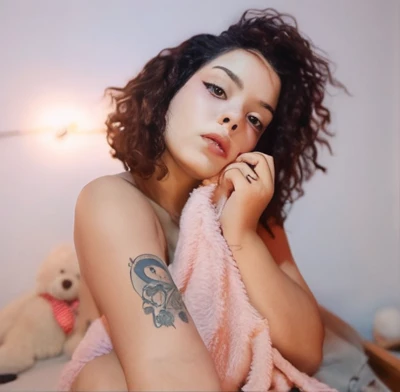 Woman in luxurious hotel room