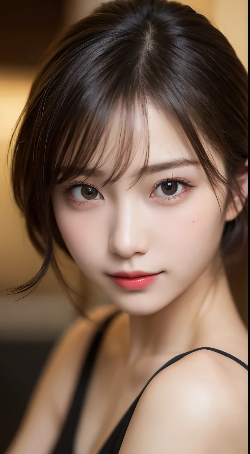 Tabletop, Highest quality, figure, Very detailed, In detail, High resolution, 8k wallpaper, Perfect dynamic composition, Beautiful attention to detail, Medium Hair, Small breasts, Natural color lip,smile,20-year-old girl、Midnight、Beautifully detailed face、Perfect and beautiful face、Slim face and figure,Spread your arms wide,Big eyes、Normal anatomy、Real Photo、Raw photo、Real human skin,Detailed skin:1,4