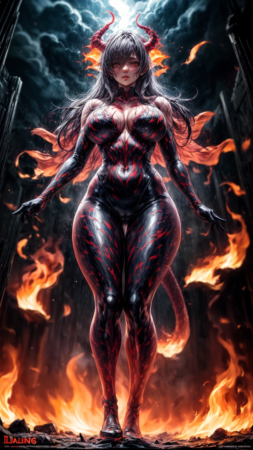 (beautiful girl face:1.45), megan fox as a beautiful vampiric girl with a muscular red carnage body, (mouth wide open with tongue out:1.25), (red carnage anatomic muscular bio-mecha muscle suit:1.25), (body totally covered in muscles, veins, tendons), (perfect muscular anatomy), (fake large breasts:1.25), (slim waist:1.25), (long hair:1.25), (perfect hands:1.25)
