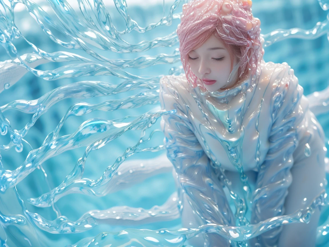 (2girls, Japanese girls),yuriirls, (kiss), (female masturbation:1.5), closed eyes, linked collar, skindantation, shy, red cheek, in cave, Realistic:1.2),shenzi,long hair,(pink hair:1.2),purple eyes,(very long hair:1.4),separated sleeves,jewelry,wide_sleeves,(hair_ornament:1.4),,( nsfw, brs out, puffy nipples),(2 pussy), ((cum)), ((cum in pussy)), , one mole under eye, glowing eyes, piercing eyes,(hiqcgbody:0.3), (hiqcgface:0.3), epic, (royal palace), royal, ((rich, prestige)),pussy, pussy juice(There is white viscous liquid flowing out of the vulva:2.3),(sexual behaviour :1.5 ,(masterpiece, realistic, photo-realistic:1.2), finely detail, ultra high res, perfect anatomy, best quality, 8K, soft focus,((masterpiece, best quality)),utifully detailed face,ultra realistic 8k cg, charming, seductive, erotic, alluring, enchanting, deity, jewelry