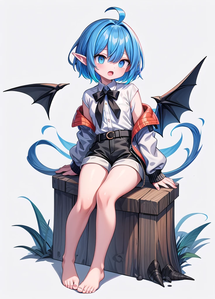 Anime Femboy, Fine skin, cute, (masterpiece, highest quality, 8K ultra-high resolution:1.4), beautiful detailed eyes, ultra-detailed, drsizukachan1, 
Standing, front view,
remilia_scarlet_touhou, red_eyes, mob_cap, short_hair, bat_wings, wings, hat, blue_hair,  hair_between_eyes, bangs, smile, red_ribbon,
(((Completely naked))), pussy line,
((Femboy)), no ko , a feminine boy, (((no constriction, Dim body)))
red moon night background,